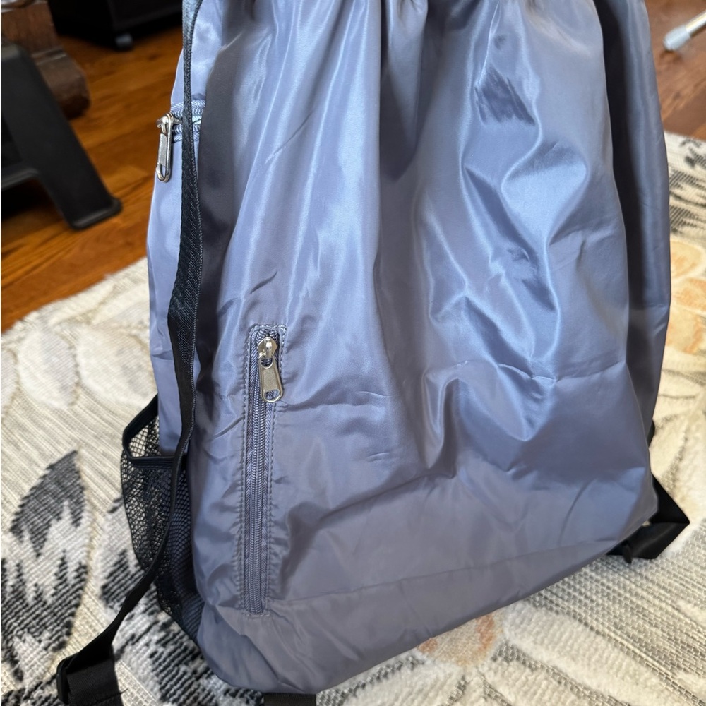 Nwot | Gray Drawstring Backpack - image 3